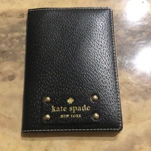 Kate Spade Passport Cover - Black Leather